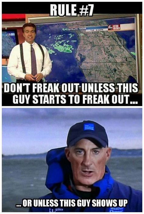 Rules for Florida. Actually, these rules apply for Kansas, too! (Yeah, we've seen Weather Channel vans and Jim Cantore in Wichita before.) Florida Weather Humor, Jim Cantore, Florida Funny, Miss Florida, Florida Weather, Florida Girl, Clean Humor, The Weather Channel, Funny Me