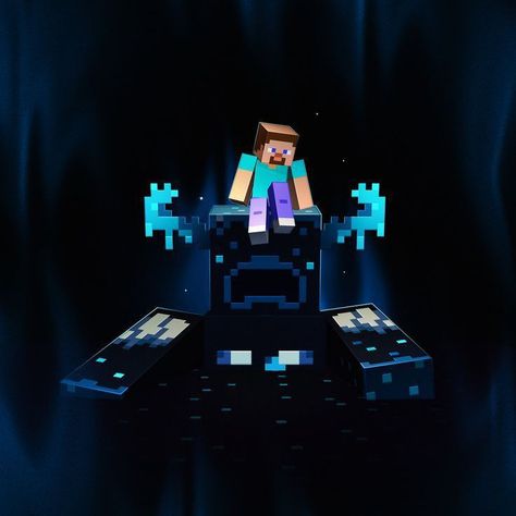 Minecraft Sculk, Minecraft Youtube Banner, Warden Minecraft, Iron Golem, Minecraft Images, Minecraft Steve, Minecraft Mobs, The Warden, Minecraft Wallpaper