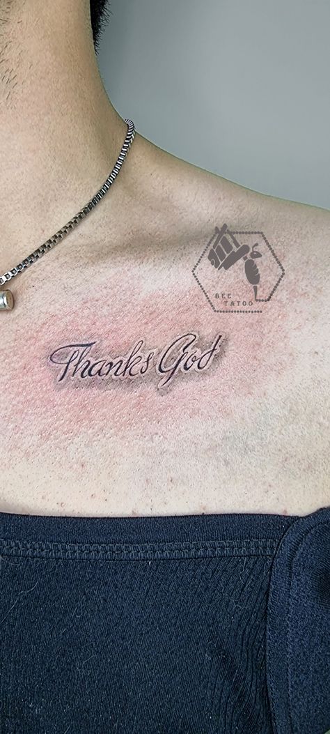 Thanks GOD tattoo Thank God Tattoo, God Tattoo, Thanks God, God Tattoos, Thank God, Bee, Tattoos