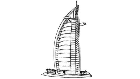 #burjalarab #burjalarabdrawing #drawing #pencilsketch Burj Al Arab Drawing, Hotel Drawing, Dubai Skyscraper, Luxurious Hotel, Most Luxurious Hotels, Burj Al Arab, Copyright Music, Pencil Sketch, Skyscraper