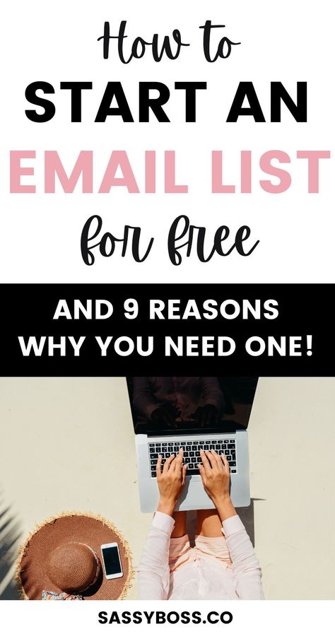 Are you wondering how to start and email list, or maybe you're still not sure if you should start one? Here's 9 good reasons why email marketing is important for your blog or online business and tips on how to build an email list for free! #bloggingtips How To Start An Email List, How To Create An Email List, Email Marketing For Beginners, Email Marketing Tips, Build Email List, Free Email Templates, Investment Ideas, Marketing Copywriting, Airbnb Promotion