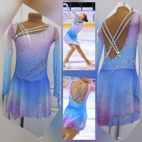 Ice Skate, Figure Skating Dresses, Skating Dresses, Dance Dresses, Ice Skating, Figure Skating, Skating, Gymnastics, Pastel