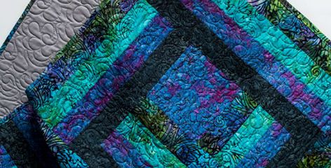 Rich Colors Create a Stunning Quilt - Quilting Digest Rail Fence Quilt, Quilting Digest, Quilting Designs Patterns, Quick Quilt, Classic Quilts, Purple Quilts, Rail Fence, Free Quilt Patterns, Colorful Quilts