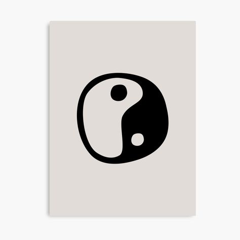 Get my art printed on awesome products. Support me at Redbubble #RBandME: https://www.redbubble.com/i/canvas-print/Yin-Yang-Symbol-Black-and-Beige-Minimalist-Abstract-by-nube/58847320.5Y5V7?asc=u Yin Yang Illustration Concept Art, Yin And Yang Illustration, Yin Yang Logo Design Ideas, Yin Yang Minimalist Tattoo, Unique Yin Yang Design, Ying Yang Logo Design, Yin & Yang, Yin Yang Art Abstract, Yin Yang Logo Design