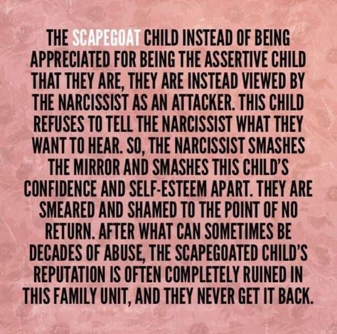 Scapegoat Child, Family Scapegoat, The Scapegoat, Narcissistic Mothers, Narcissistic Family, Narcissistic People, Narcissistic Parent, Narcissistic Mother, Toxic Family