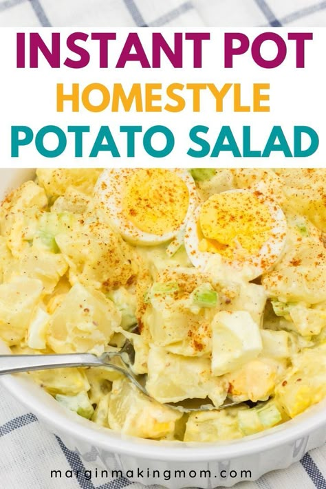 Instant Pot Recipes Potato Salad, Potato Salad In Instant Pot, Potatoes In Instant Pot For Potato Salad, Instant Pot Potatoes For Potato Salad, Insta Pot Potato Salad Recipe, Pressure Cooker Potato Salad, Potato Salad Instant Pot, Instant Pot Potato Salad, Instapot Potato Salad