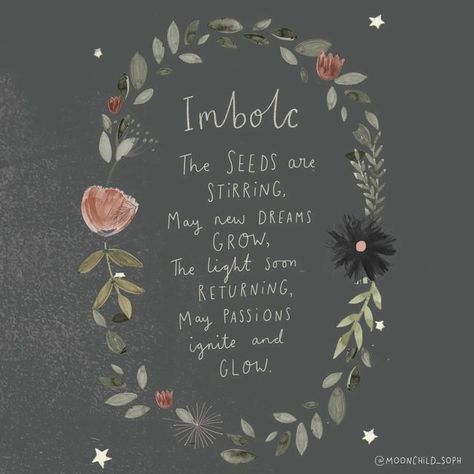 Sophie Fletcher on Instagram: "The seeds are stirring, May new dreams grow, The light soon returning, May passion ignite and glow. 🖤✨" Imbolc Blessings, Behind Every Great Man, Witch Spell, Moon Child, The Light, Chalkboard Quote Art, Seeds, Wheel, Lighting