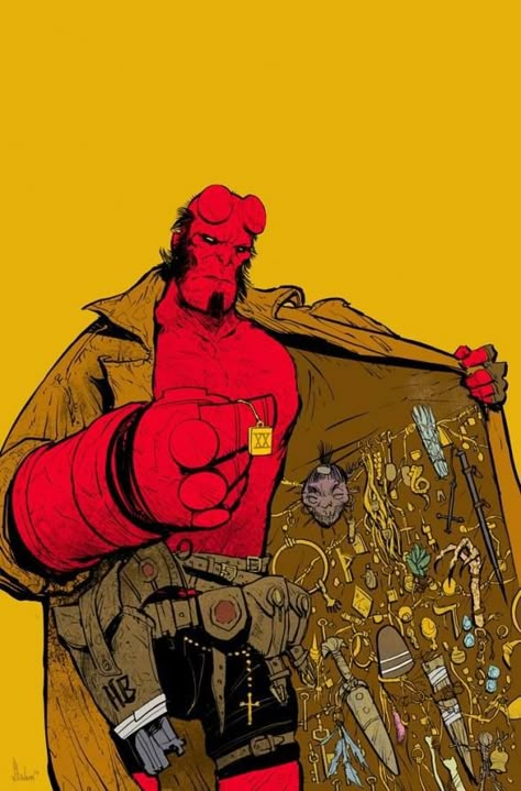 Hellboy Wallpaper, Halloween Villains, Hellboy Comic, Mike Mignola Art, Hellboy Tattoo, Hellboy Art, Mike Mignola, Arte Dc Comics, Dark Horse Comics