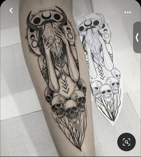 Scary Tattoo Designs, Wicked Tattoos, Forarm Tattoos, Witch Tattoo, Scary Tattoos, 4 Tattoo, Creepy Tattoos, Horror Tattoo, Badass Tattoos