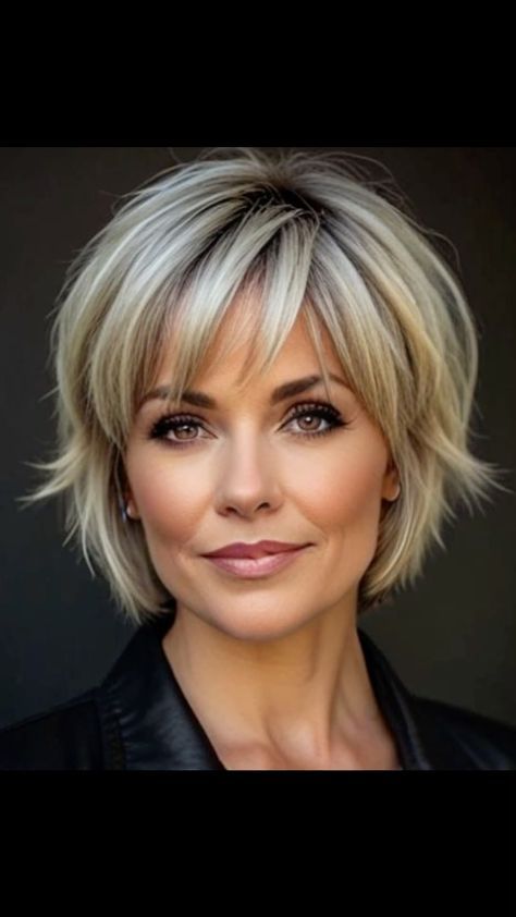 Choppy Bob Hairstyles For Fine Hair, Messy Bob Hairstyles, Blonde Bob Hairstyles, Choppy Bob Hairstyles, Chin Length Hair, Short Sassy Hair, Messy Short Hair, Medium Short Hair, Short Hair Haircuts