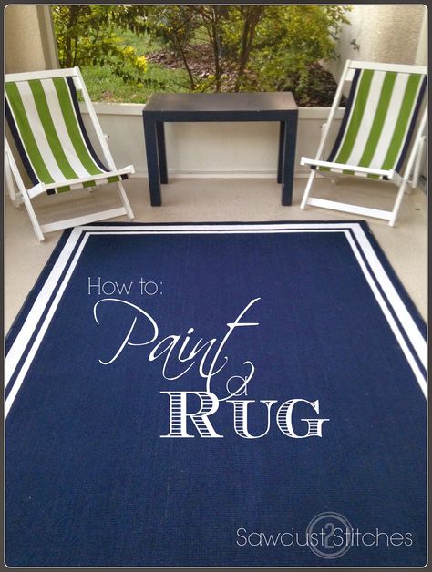 Paint A Rug, Painted Porch Floors, Rug Diy, Deck Paint, Painted Patio, Porch Rug, Porch Flooring, Outdoor Rugs Patio, Painted Rug