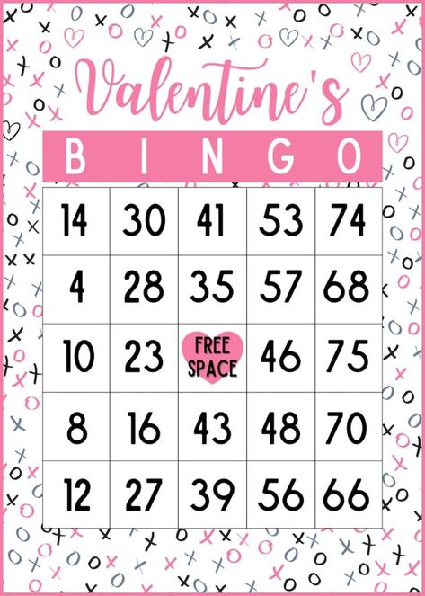 Valentine bingo free printable cards for up to 30 players! Looking for Valentine's games and free printables? This bingo Valentine's game is free and easy to set up. Just print the game and calling cards. Use heart candy as place markers for a fun Valentine's kids activity! Valentine’s Day Bingo Printable, Valentine Bingo Cards Free Printables, Free Valentines Bingo Printable, Valentine's Bingo Cards Free Printables, Valentine’s Day Bingo Kids, Valentines Day Bingo Printable Free, Minute To Win It Valentines Day Games, Valentines Bingo For Kids Free Printable, Valentine’s Day Bingo