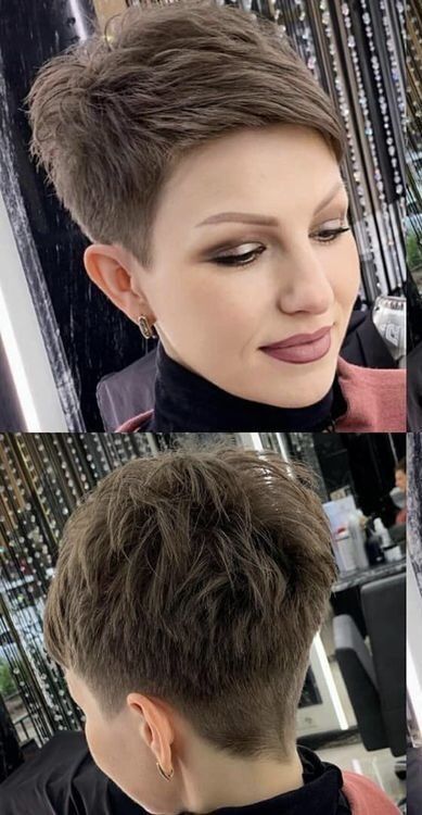 Short Spiked Hair, Short Shaved Hairstyles, Funky Short Hair, Really Short Hair, Short Hair Pixie Cuts, Spiked Hair, Choppy Bob, Pixie Haircut For Thick Hair, Short Hair Undercut