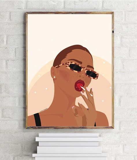 Wall Art Fashion, Art Fashion Illustration, Instant Art, Paint Strokes, Image Icon, Fashion Art Illustration, Large Poster, Neutral Wall Art, Art Archive