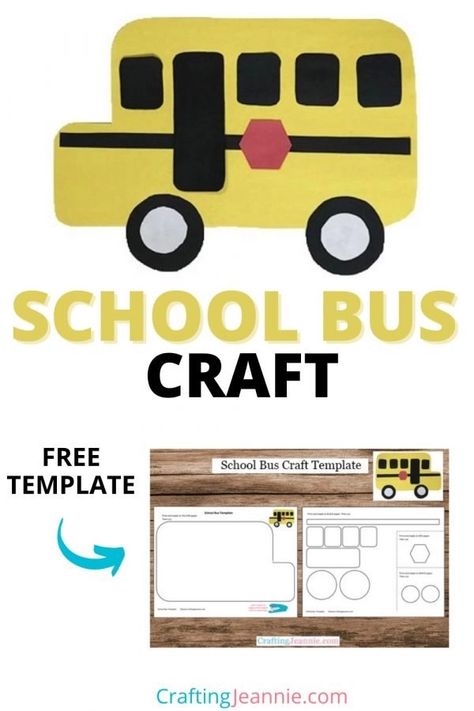 School Bus Craft, Boy Scout Crafts, School Bus Art, Bus Craft, School Bus Crafts, Transportation Preschool Activities, Bus Crafts, Bus Safety, Transportation Crafts