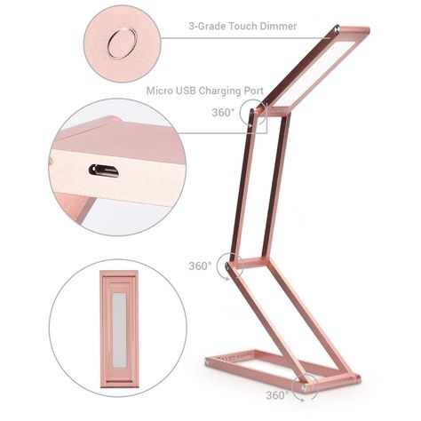 Home Reading, Origami Lamp, Portable Lighting, Folding Desk, Task Lamps, Aluminum Table, Dimmable Lamp, Led Desk Lamp, Table Light