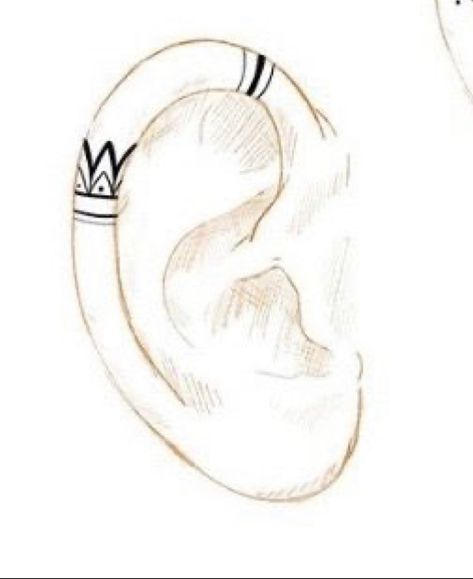 Arrow Ear Tattoo, Telepathy Tattoo, Ear Line Tattoo, Ear Cuff Tattoo, Viking Ear Tattoo, Tattoo Oreille, Ear Lobe Tattoo, Helix Tattoo, Ear Tattoo Design