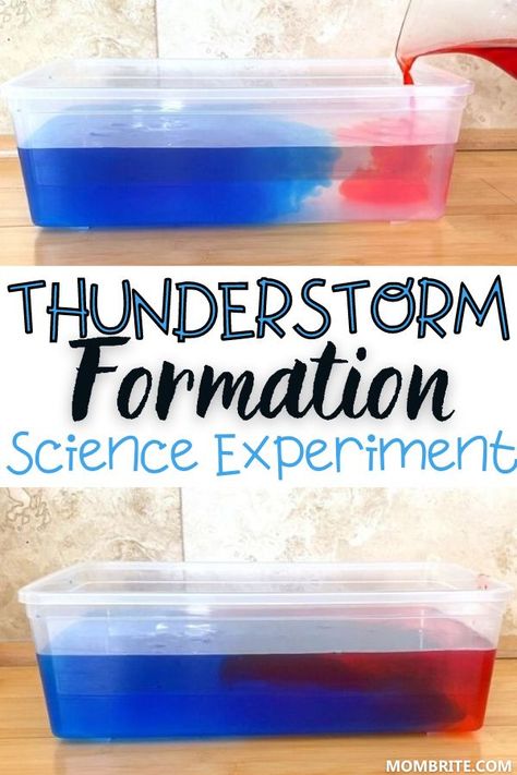 Preschool Weather Science Experiment, What’s The Weather Activities, Weather Science For Preschool, Weather Experiments For Kindergarten, Weather Science For Kindergarten, Weather Week Preschool Activities, Classroom Experiments For Kids, Weather Science Experiments Preschool, Thunderstorm Preschool Activities