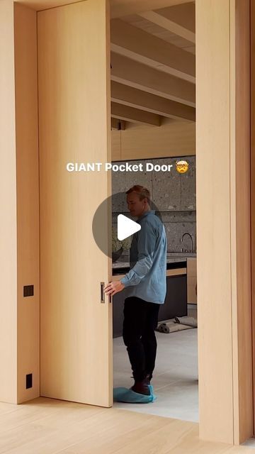 Cavity Sliders USA on Instagram: "Go big or go home. 😎 MG Partners went big with this 1000 lb. pocket door. This 11’10” door is over 5’ wide and glides effortlessly using the CS HeavyDutyTrack. This ultra heavy-duty track can support doors up to 1100 lbs., making it perfect for your extra-large projects. Learn more at our link in bio. #cavitysliders #pocketdoors #interiordesign #constructionlife #architecture" Large Pocket Doors, Cavity Sliders, Go Big Or Go Home, Pocket Door, Pocket Doors, Cavities, Sliding Doors, Sliders, House Ideas