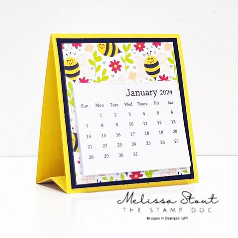 I just added instructions to today’s blog post for this simple easel calendar. Of course you can easily substitute the Bee Mine paper for your favorite pattern paper and add more embellishments. The size and design are perfect for mailing in our medium white envelopes. I also share the link for the calendars. Check it out at thestampdoc.com and tag me @thestampdoc if you make one! ##papercrafts #cardsofinstagram #cardmakersofinstagram #stamping #diycards #melissastout #thestampdoc #pape... Handmade Desk Calendar, Small Desk Calendar, Diy Desk Calendar, Calendar Holder, Handmade Desk, Easel Calendar, Bee My Valentine, Mini Desk Calendar, Post It Note Holders