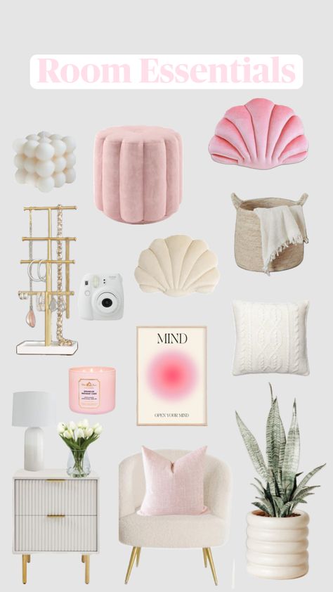 #roominspo Room Essentials, The Room, Sofa Set, Your Aesthetic, Pink And White, Creative Energy, Sofa, Energy, Bedroom