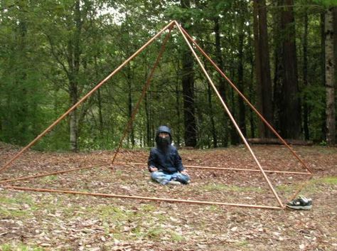 meditation in ten foot base copper pyramid using the pyramid connectors, Zantu. Meditation Pyramid, Pyramid Healing, Copper Pyramid, Chakra Activation, Meditation Accessories, Power Of Meditation, Soul Connection, Meditation Benefits, Pyramids Of Giza