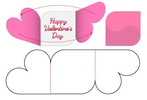 Heart Card Template, Valentines Day Clipart, Heart Template, Heart Card, Paper Crafts Diy Tutorials, Heart Cards, Valentine Crafts, Paper Cut, Paper Crafts Diy