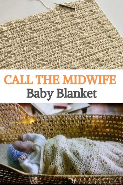 Crochet Call The Midwife Blanket, Midwife Blanket Crochet Pattern, Midwife Crochet Blanket Free Pattern, Call The Midwife Blanket Pattern Free, Call The Midwife Blanket, Free Baby Patterns, Christening Blanket, Vintage Baby Blanket, Hospital Blankets