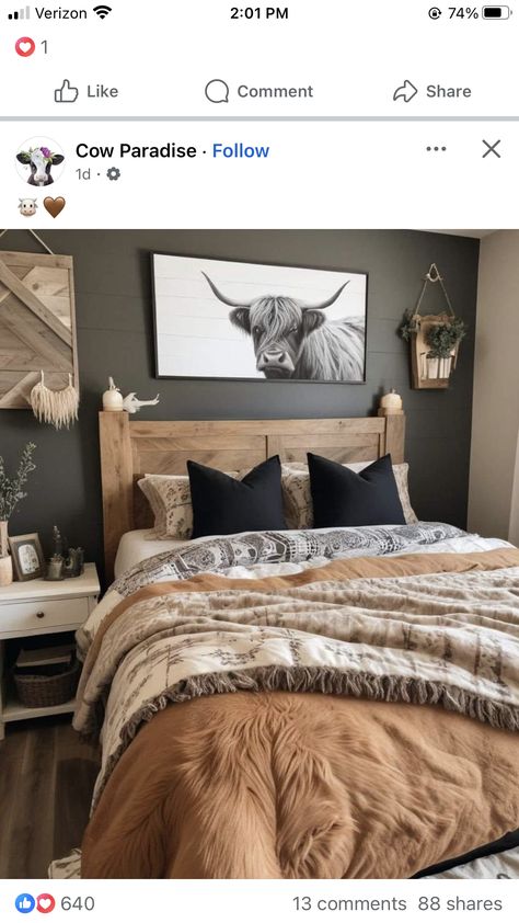 Western Accent Wall Living Room, Terracotta Western Bedroom, Antique Western Home Decor, Ranch House Decor Living Room, Western Accent Wall, Grunge Aesthetic Bedroom, Southwestern House, Ranch House Decor, Western Bedroom