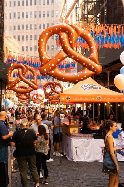 Stone Street Oktoberfest — The Party New York Stone Street Nyc, German Oktoberfest, Street Festival, Beer Serving, Tent Set Up, Pizza Bar, Stone Street, Oktoberfest Party, Party Planners