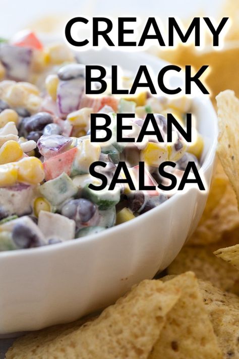 Black Bean Salsa Recipe, Bean Salsa Recipe, Fruit Salsa Recipe, Savory Dips, Restaurant Foods, Rich Recipes, Appetizers Healthy, Easy Salsa Recipe, Black Bean Salsa