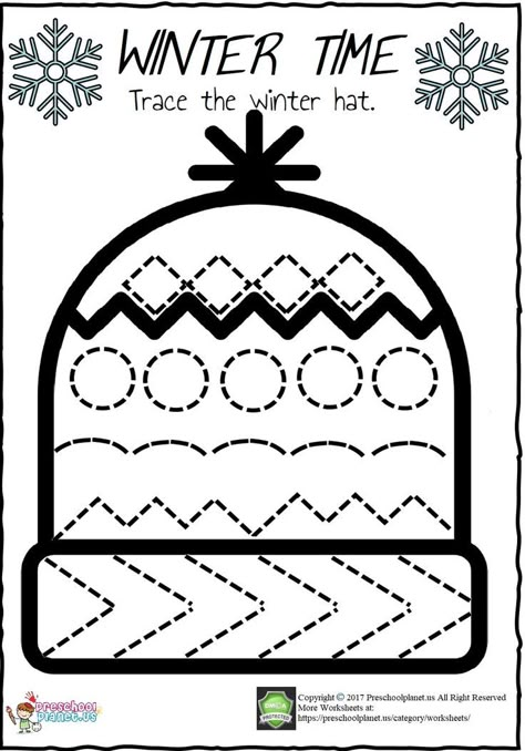 Winter Kindergarten Worksheets, Apple Seed Counting, Preschool Winter Worksheets, Preschool Classroom Themes, Counting Worksheet, Winter Theme Preschool, Emotions Preschool, Worksheet For Kindergarten, Preschool Fine Motor Activities