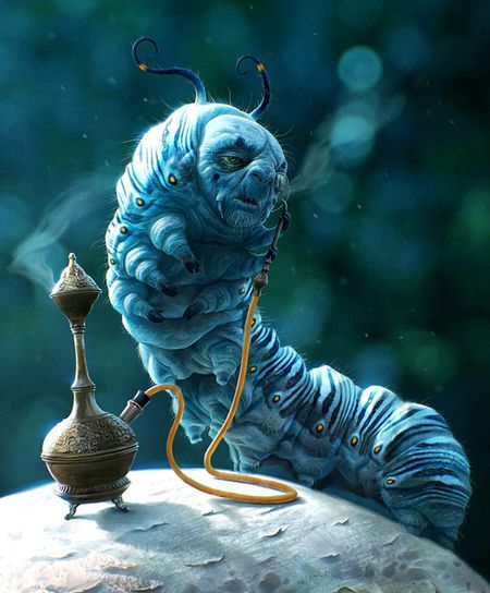 Caterpillar Alice In Wonderland, Facebook Cover Images, Insane Clown, John Smith, High Art, Fantasy Creatures, Caterpillar, Alice In Wonderland, Illustration Design