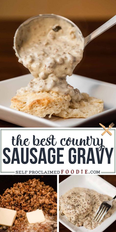 Breakfast Buffet Menu Ideas, Cracker Barrel Sausage Gravy Recipe, Easy Biscuit And Gravy Recipe, Homemade Busicuts Recipe, Homemade Sausage Gravy And Biscuits, Southern Food Truck Recipes, Busicuts And Gravy Recipes Sausage Easy, Biscuits And Sausage Gravy Recipe, Homemade Sausage Gravy Recipe