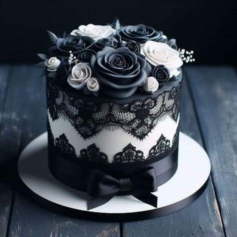 Gothic Cakes, Wedding Cake Black, Gothic Cake, Black Lace Wedding Dress, Black Lace Wedding, Shoe Cake, Lace Wedding Cake, Cool Wedding Cakes, Halloween Desserts