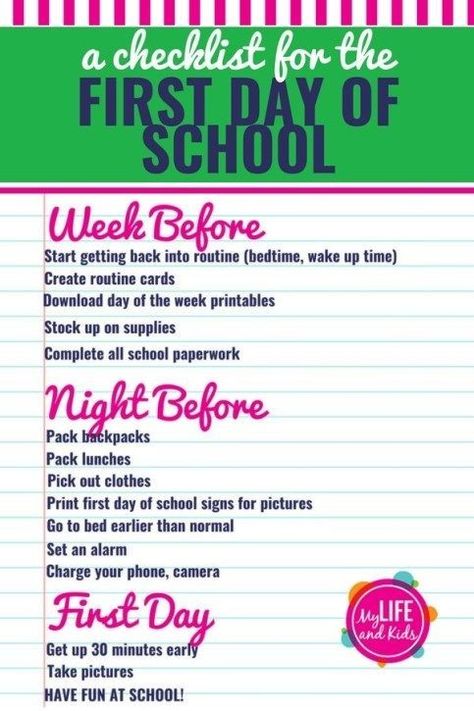 Before School Routine, Night Before School, Middle School Survival, School Routine For Teens, School Checklist, Back To School Organization, High School Survival, High School Hacks, High School Advice