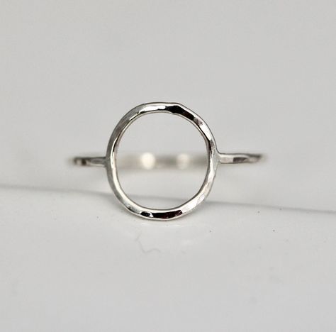 Karma Ring, Everyday Jewelry Silver, Silver Circle, Circle Ring, Hammered Silver, Recycled Sterling Silver, Dainty Ring, Handmade Sterling Silver, Jewelry Silver