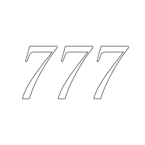 777 Tattoo Outline, 777 Tattoo Design Font, 777 Stencil, 777 Tattoo Font, 777 Tattoo Stencil, Sign Of The Times Tattoo, 777 Design, 777 Tattoo Design, 777 Tattoos