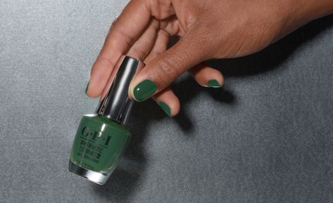 Gorgeous in Green: 6 Shades of Green You'll Be Wearing All Year - Blog | OPI Opi Green Nail Polish, Green Wedding Nails, Nail Polish Color Names, Opi Gel Nail Polish Colors, Opi Green, Emerald Green Nail Polish, Prom Nails French, Opi Gel Nail Polish, Prom Nails Red