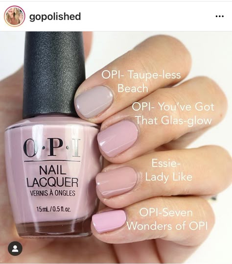 Mauve Nails Opi, Brown Nails Opi, Fall Mauve Nails, Mauve Nail Polish, Mauve Colors, Fall Toe Nails, Nail Polish Art Designs, Opi Gel Nails, Pink Nail Colors