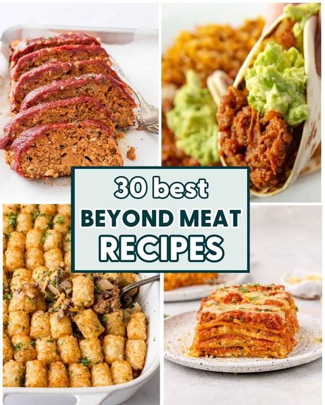 Impossible Meat Dinner Recipes, Beyond Meat Crockpot Recipes, Veggie Crumble Recipes Dinners, Beyond Meat Casserole Recipes, Ground Impossible Meat Recipes, Impossible Ground Beef Recipes Vegan, Vegan Meat Replacement Recipes, Beyond Burger Ideas, Mock Meat Recipes