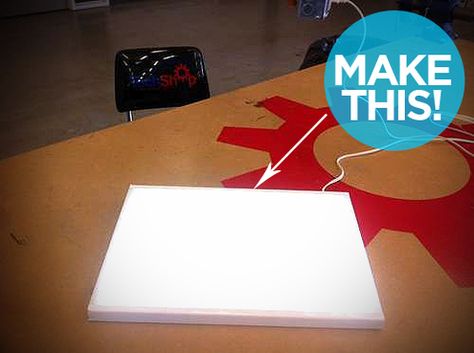 IKEA Hack: How to Make a DIY Lightbox for Tracing on the Cheap Tracing Light Box Diy, Ikea Light Box Hack, Diy Lightbox For Tracing, Diy Light Board, Diy Tracing Light Board, How To Make A Light Box Diy, Led Light Box Ideas, Diy Light Box For Tracing, Light Table Diy