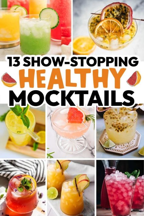 13 Low-Sugar Healthy Mocktails for Wholesome Sips - ZEN AND HONEY Mocktail Recipe Healthy, Sugar Free Mocktail, Low Calorie Mocktail Recipe, Low Sugar Mocktails Non Alcoholic, Sugar Free Mocktails Non Alcoholic, Low Calorie Mocktail, January Drinks, Best Mocktail Recipe, Healthy Syrup