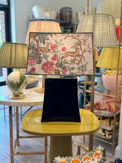 Kit Kemp - Knight's Tale in Jewel White Wallpaper Lampshade Standard Lamp Shades, Kit Kemp, Media Table, Narrow Console Table, Paper Lampshade, Cordless Lamps, Mini Lamp, Custom Shades, Contemporary Living Spaces