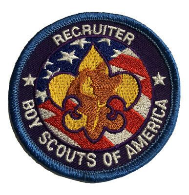 BOY SCOUTS PATCH - RECRUITER - BOY SCOUTS OF AMERICA - BSA - NEW! Scout Law, Semper Paratus, Boy Scout Patches, Scouts Bsa, The Scout, Boy Scouts Of America, Boy Scouts, Other People, Quick Saves