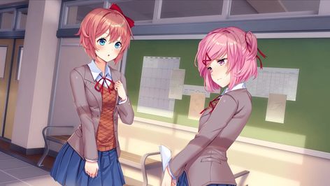 Ddlc Plus, Oki Doki, Doki Doki Literature Club, Mixed Emotions, Psychological Horror, 5 Anime, Writing Poems, Doki Doki, Game Pictures