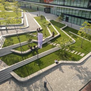 Landscape Plaza, Campus Landscape, Terraced Landscaping, Landscape Stairs, Landscaping A Slope, Plaza Design, Campus Design, Urban Landscape Design, Landscape And Urbanism