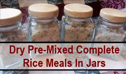 DIY Jar Meals & Mix Recipes - Mason Jar Meals! Meals In A Jar Recipes, Meals In Jars, In A Jar Recipes, Mason Jar Mixes, Rice Meals, Complete Meals, Dry Soup Mix, Homemade Dry Mixes, Jar Meals