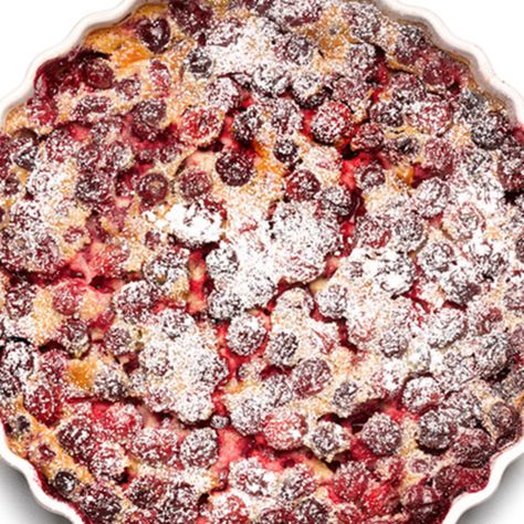 Clafoutis Recipe, Clafoutis Recipes, Cherry Clafoutis, French Dessert, French Desserts, Food Network Magazine, Cranberry Recipes, Fresh Cranberries, Eat Dessert First