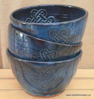 Patterned Pottery, Celtic Pottery, Wall Tile Ideas, Handmade Pottery Mugs, Celtic Decor, Irish Kitchen, Irish Pottery, Celtic Artwork, Pottery Artist